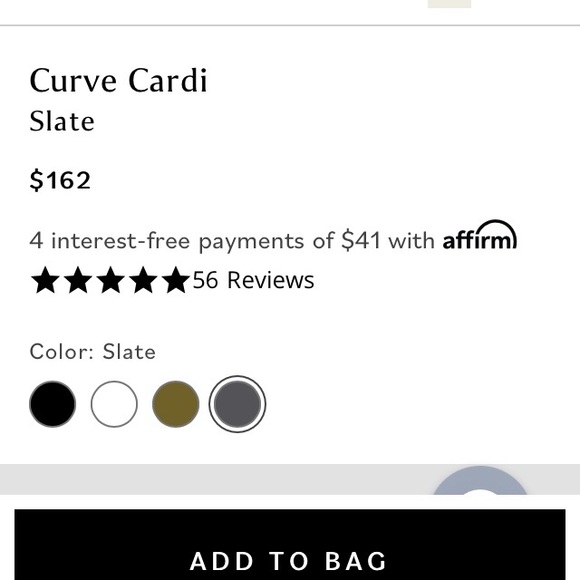 2xS (size 6-8) Universal Thread Curve Cardi in Slate - Picture 3 of 7